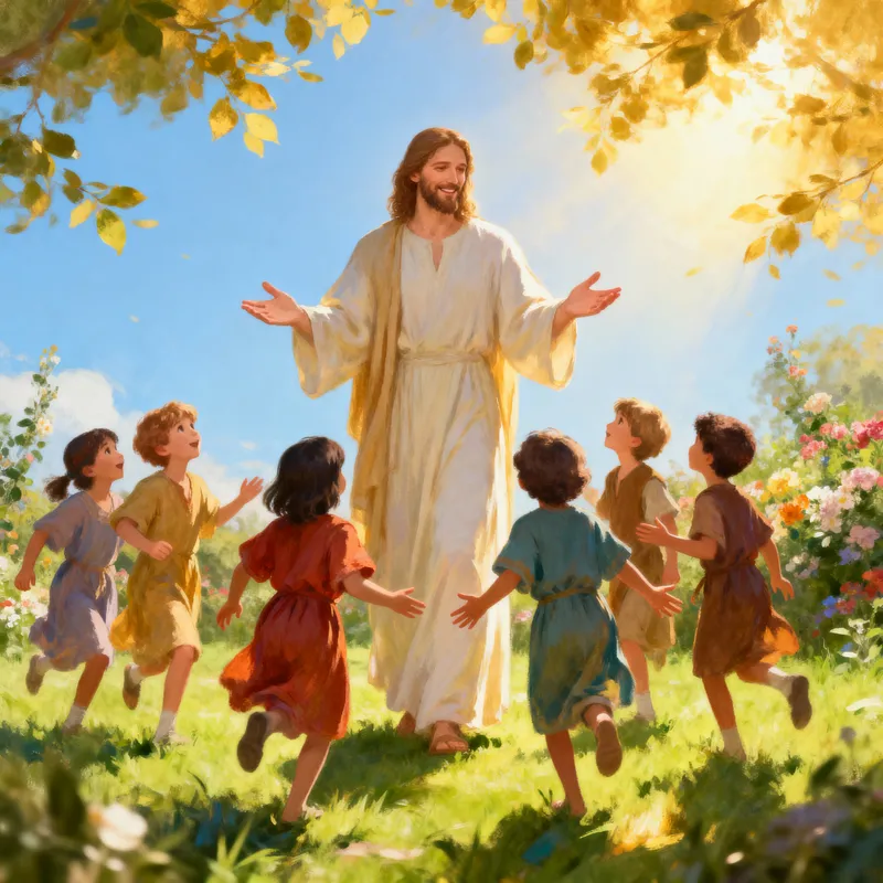 Jesus Welcomes Children: Child of God Drawing