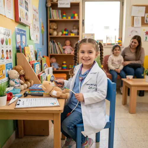 Cute Child Pediatrician Illustration