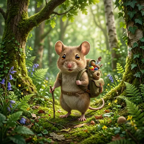 Whimsical Brave Mouse: A Tiny Adventurer's Journey