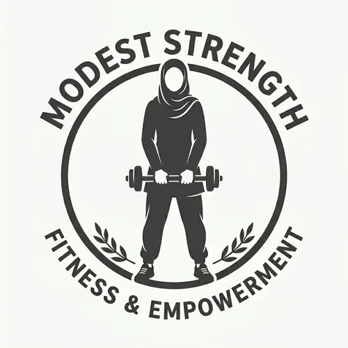 Empowered Hijab Sportswoman Logo Design