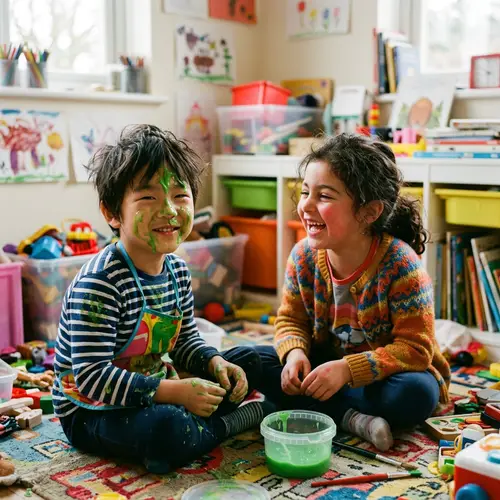 Snotty Kids: A Fun Childhood Moment