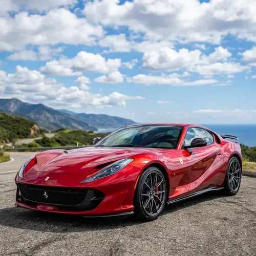 Sleek Red Sports Car - Aerodynamic Design for Performance and Style