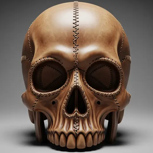 3D Skull Leather Bag Pattern