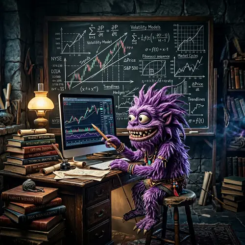 Gengar Stock Market Study: Mystery Creature in Dark Room