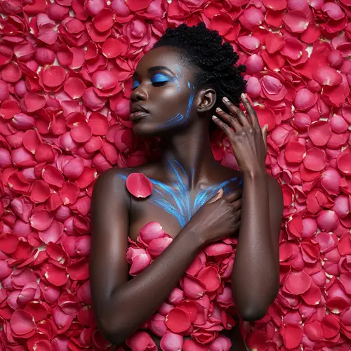 Tranquil Art Photography of an African Model