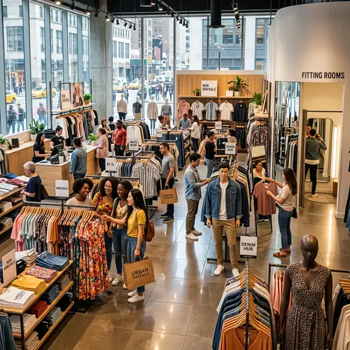 Urban Threads: Contemporary Clothing Store in the Heart of the City