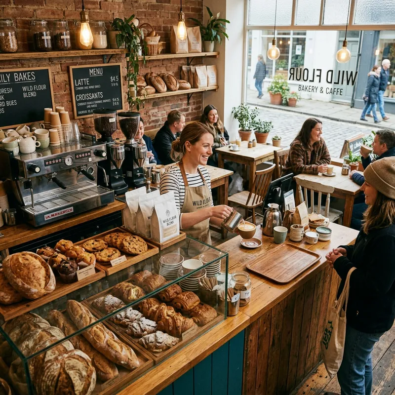 Charming Bakery and Coffee Shop
