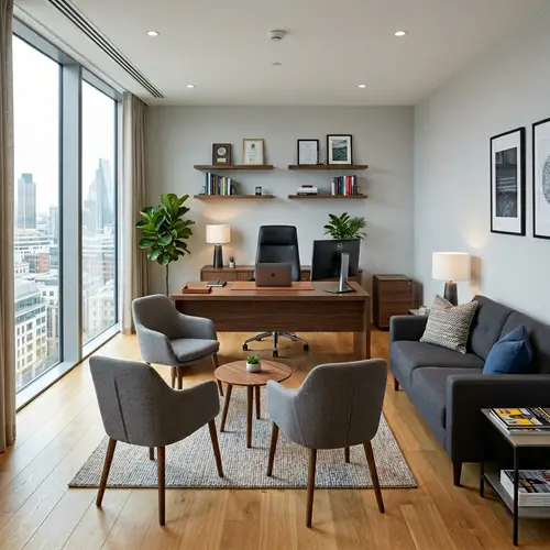 Office Design: 120 Sq Ft Executive Setup