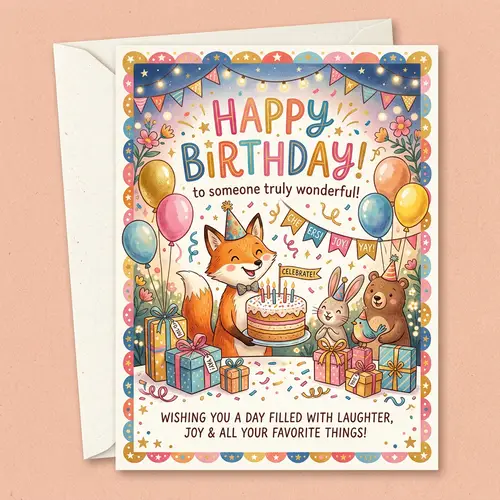 Create a Birthday Postcard - Custom Designs