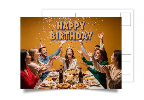 Create a Birthday Postcard - Custom Designs