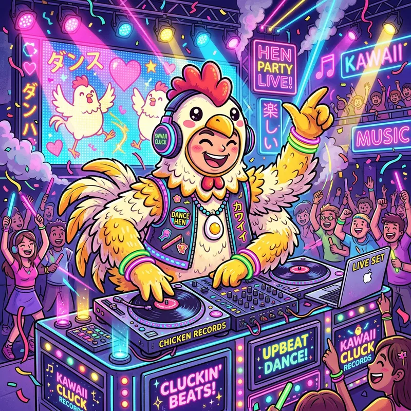 Kawaii Chicken DJ Live Performance | Icona Pop Groove