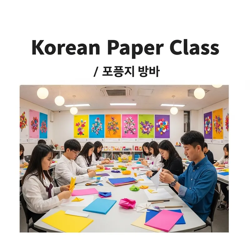 Korean Paper Class YouTube Cover Photo