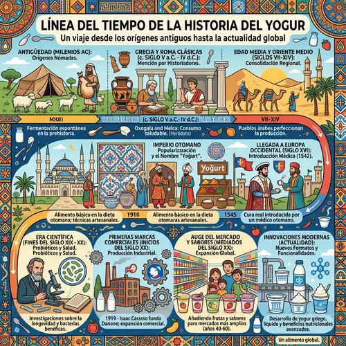History of Yogurt: A Decorative Timeline