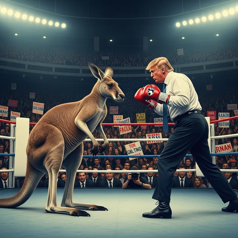 Trump vs Kangaroo: The Ultimate Showdown