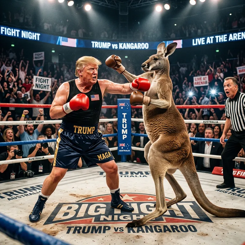 Trump vs Kangaroo: The Ultimate Showdown