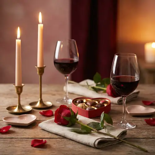 Sensual Valentine's Day Dinner Menu | Love & Romance Ambiance