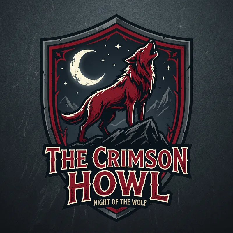 The Crimson Howl Logo Design
