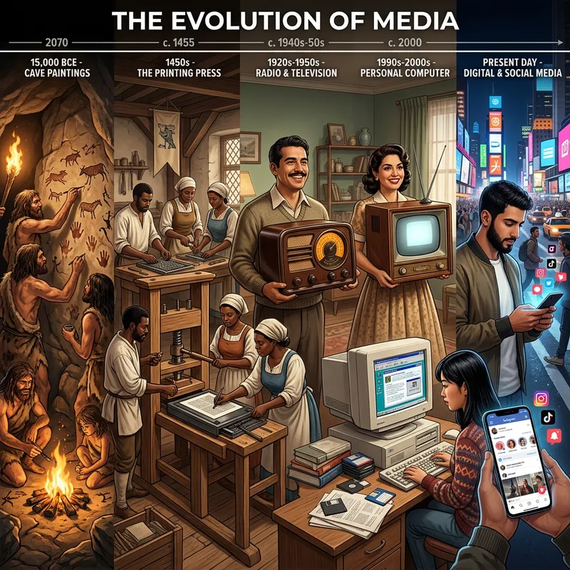 Evolution of Media: From Cave Paintings to Smartphones