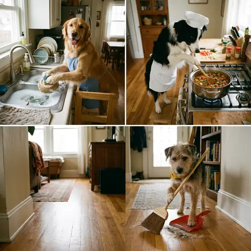 Dogs Doing Chores: Fun Household Tasks