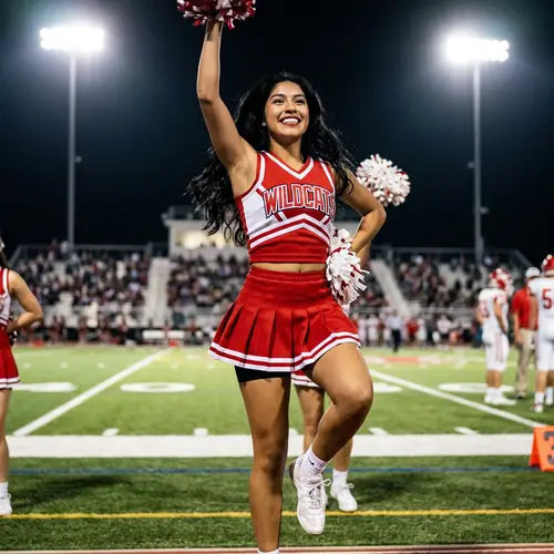 Cheerleader Spotlight: Athletic Hispanic Beauty