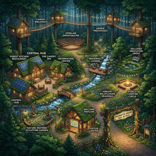 Enchanted Woods Trail Retreat - Nature-inspired Forest Resort