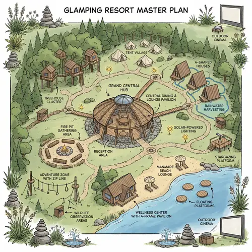 Glamping Resort Inspired by Forest Trail | Unique Sustainability Features