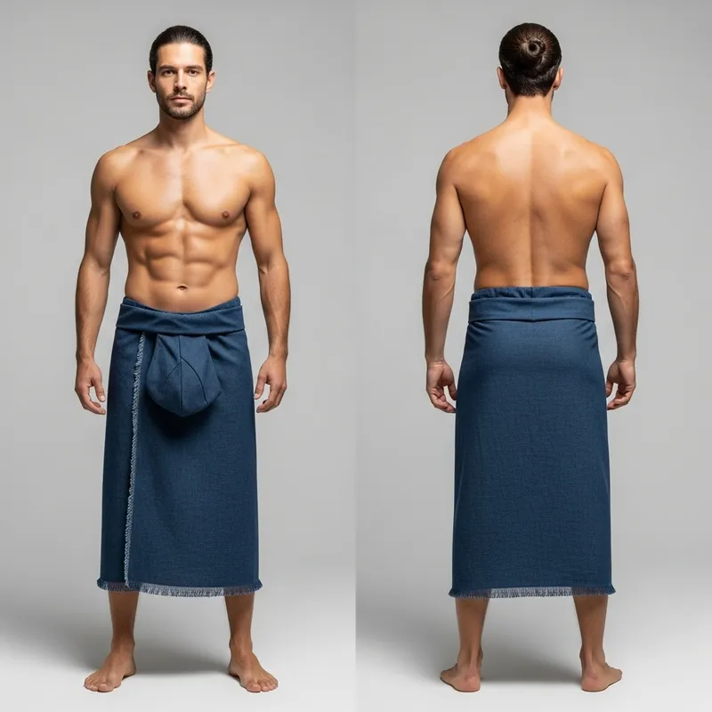 Fundoshi: A Full Body View from Front and Back