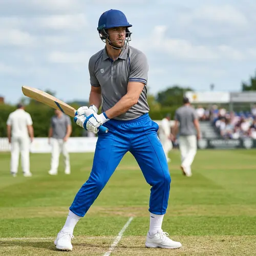 Blue Cricket Trousers & Grey Shirt Kit | Sportswear Essentials