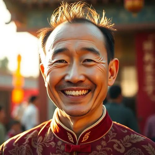 Benevolent Chinese Man with a Golden Aura