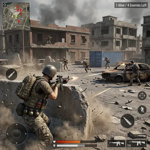 Intense Battleground Mobile India 1 vs 4 Clutches