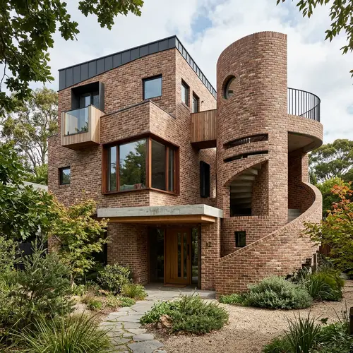 Asymmetrical 150 sqm Face Brick Home Design