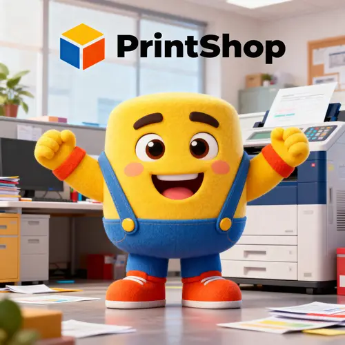 3D-Friendly Brand Mascot for Printshops