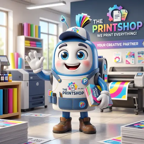 3D-Friendly Brand Mascot for Printshops
