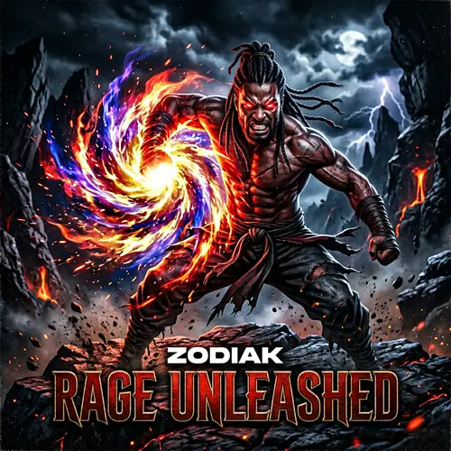 Dark Warrior Album Cover: Intense Akuma-inspired Artwork