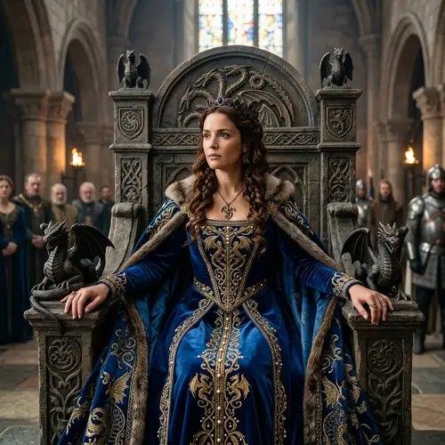 Emma Watson as Daenerys Targaryen | Regal Actress on Throne