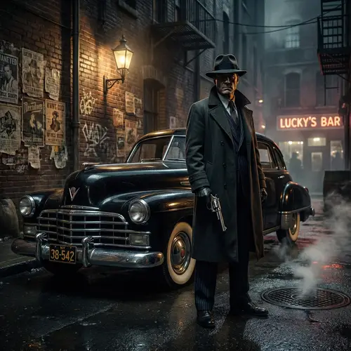 Vintage Mafia Mobster with Gun | 4k VSH Style