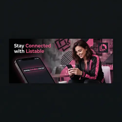 Beautiful Brunette Woman Engrossed in Phone | Listable.co.za