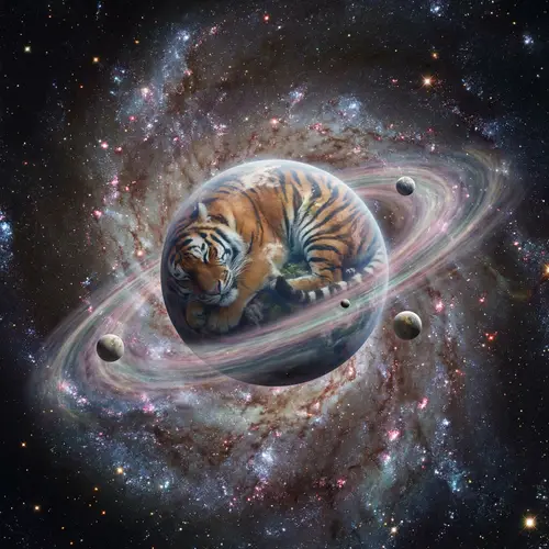 Explore the Big Cat Planet in a Galaxy