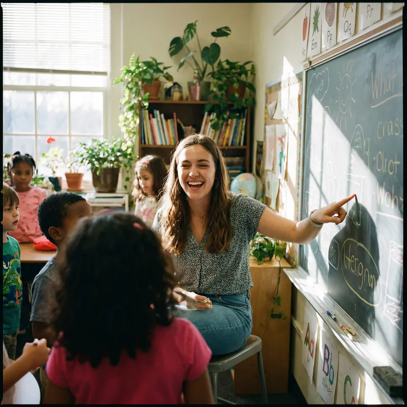 Smiling Young Teacher Image