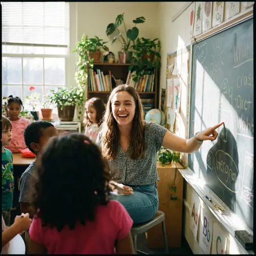 Smiling Young Teacher Image