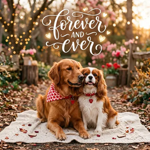Valentine's Day Image: Forever in Love Dogs