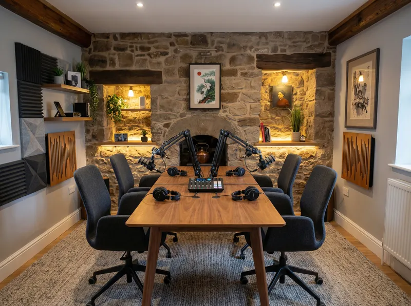 Modern Podcast Studio Redesign Ideas