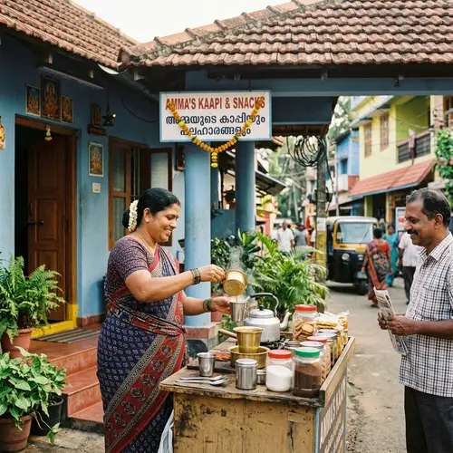 South Asian Woman Selling Coffee | House Cafe