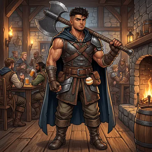 Hispanic-Inspired Mash Burnedead DND Character