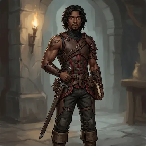 Epic RPG Character Design: Young Hero Illustration