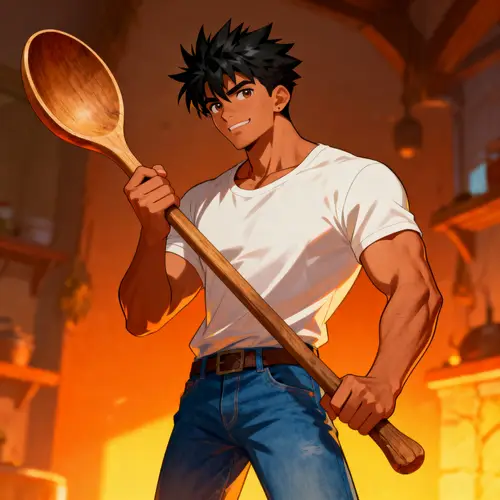 Hispanic-Inspired Mash Burnedead DND Character