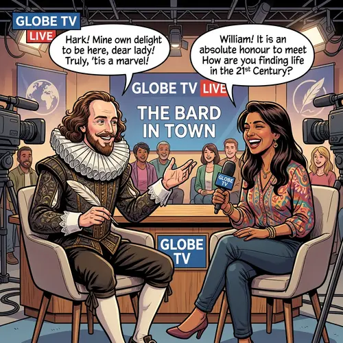 Modern-Day Interview with Shakespeare: A Comic Encounter