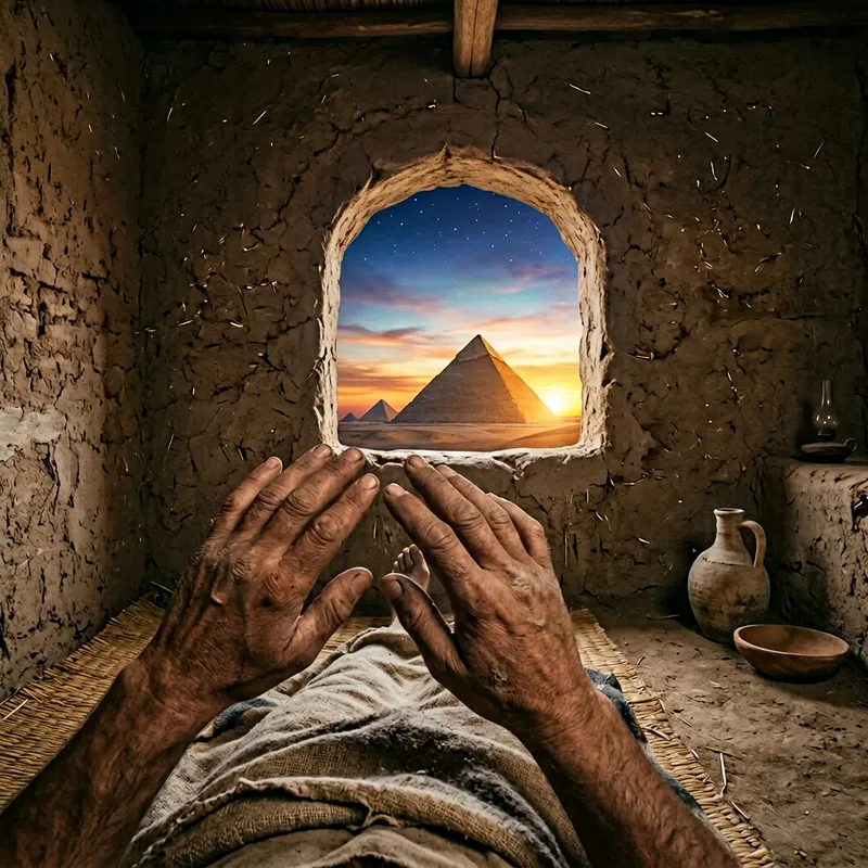 Awakening Near the Great Pyramid of Giza