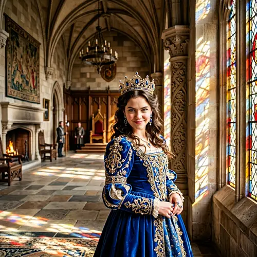 Mischievous Princess with Playful Expressions | Royal Castle Scene