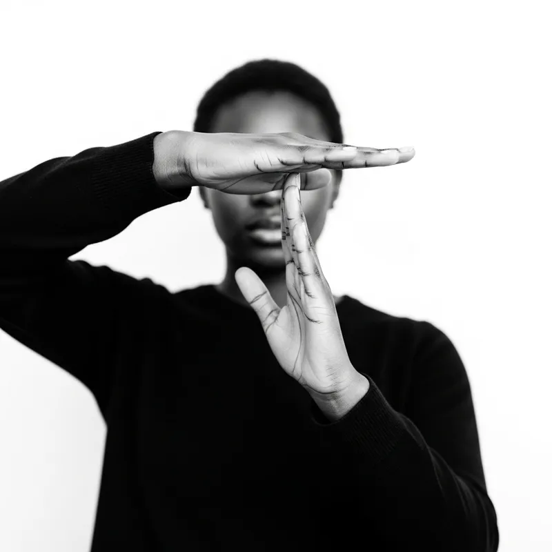 Time-Out Sign in Black and White Image Time-Out Sign in Black and White Image